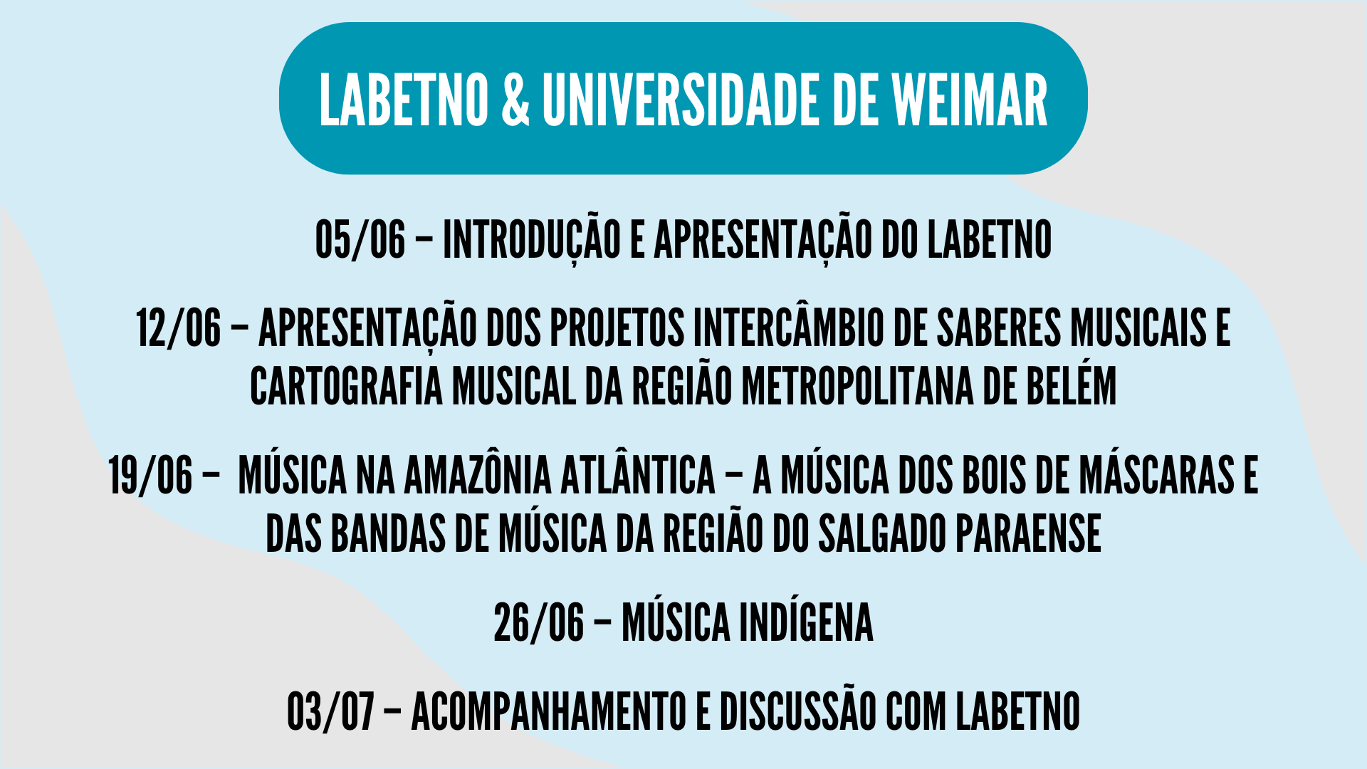 LabEtno participa do ciclo de aulas da disciplina “Música na Amazônia”, na Universidade de Weimar
